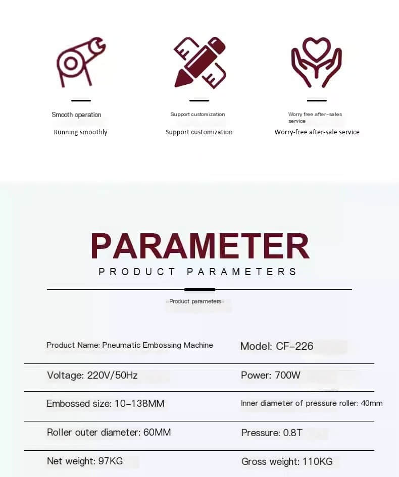 Belt creasing machine Die stamping machine Embossing machine 