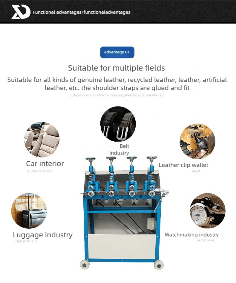 Belt lamination Leather shoulder belt leather belt Glueing and pressing machine
