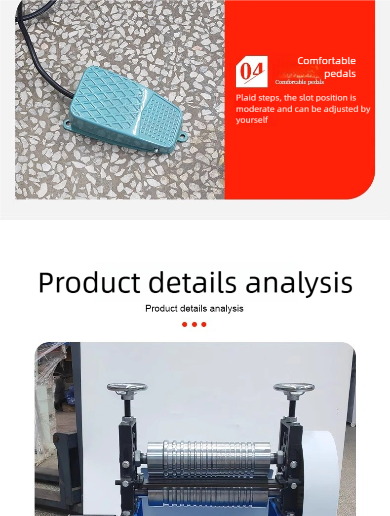 Heavy Duty Leather Striping and Drawing MachineSpeed Control Flat Rolling MachineBranding Machine