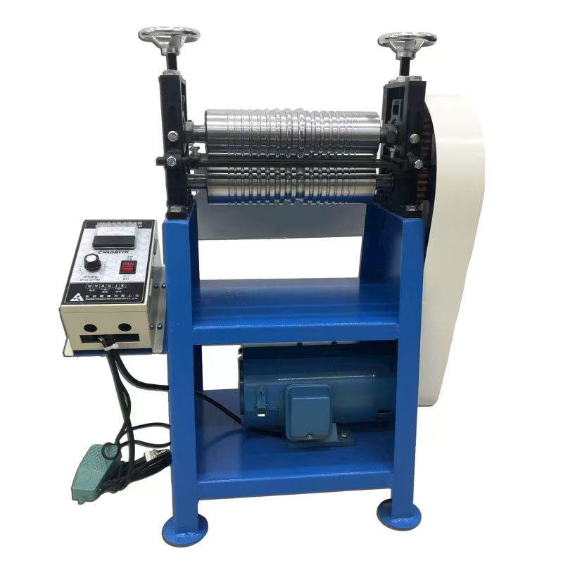 Heavy Duty Leather Striping and Drawing MachineSpeed Control Flat Rolling MachineBranding Machine