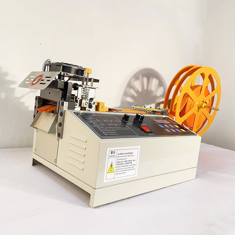 Automatic Computerized Tape Cutting Machine Woven Belt Elastic Tape Cold and Hot Ribbon Hot Cutting 