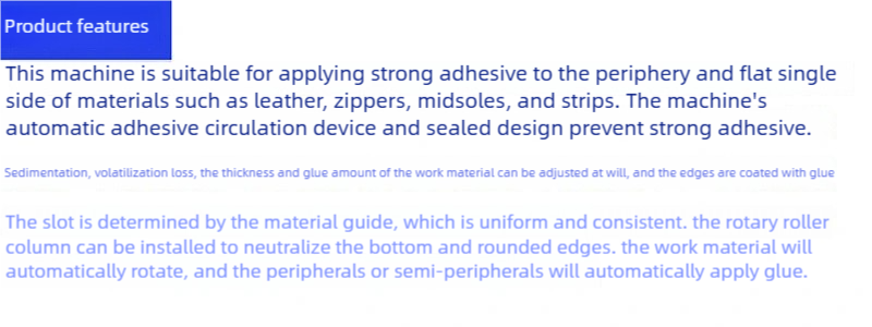 Desktop small powerful gluing machine yellow glue machine small over glue machine leather machinery 