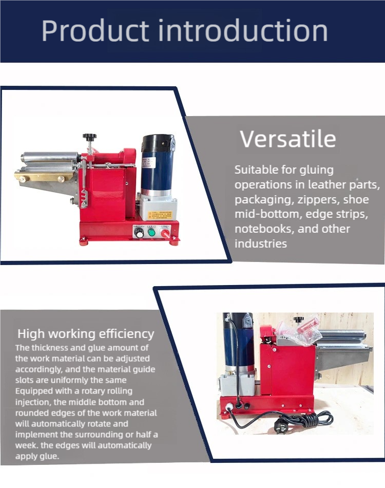 Desktop small powerful gluing machine yellow glue machine small over glue machine leather machinery 