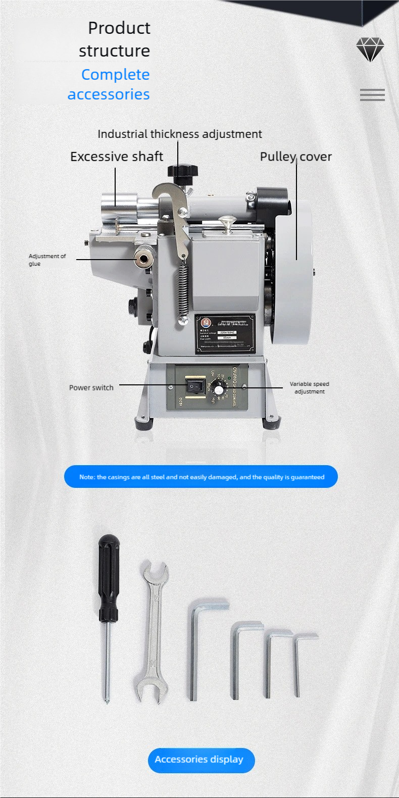 Gluing machine speed adjustable strong overgluing machine leather handbags shoes soles bags gluing 