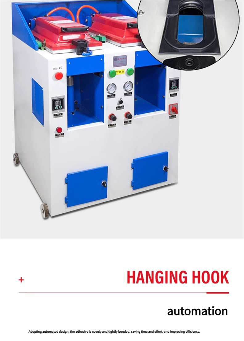 Double-head full-automatic cover-type sole press machine shoes pneumatic pressing machine