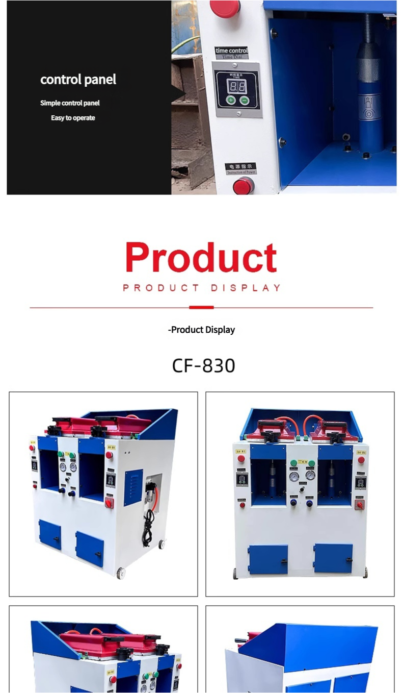 Double-head full-automatic cover-type sole press machine shoes pneumatic pressing machine