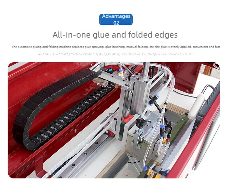 Automatic Hot Melt Adhesive Folding Machine Gluing Straight Edge Folding Side Gluing Folding Machine