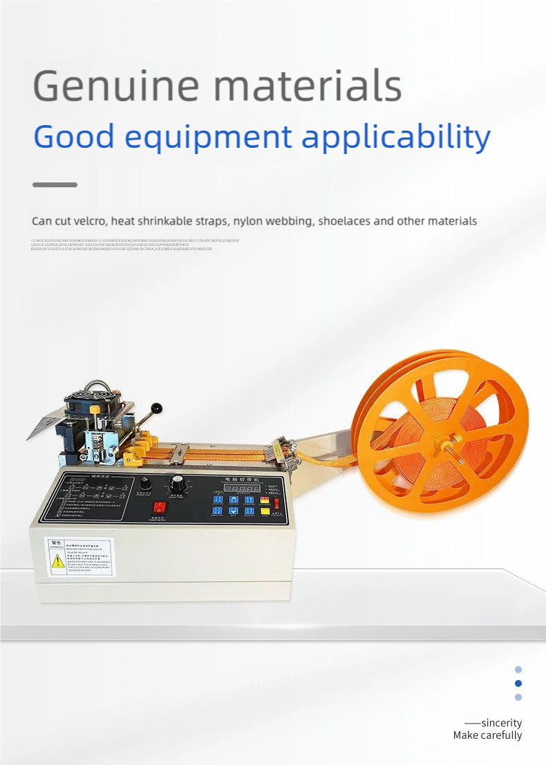 Automatic Computerized Tape Cutting Machine Woven Belt Elastic Tape Cold and Hot Ribbon Hot Cutting 