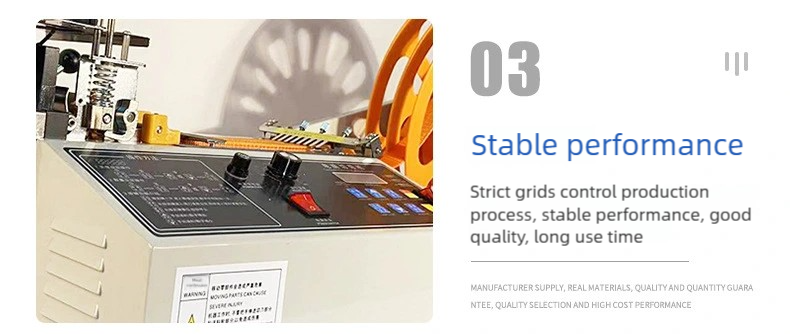 Automatic Computerized Tape Cutting Machine Woven Belt Elastic Tape Cold and Hot Ribbon Hot Cutting 