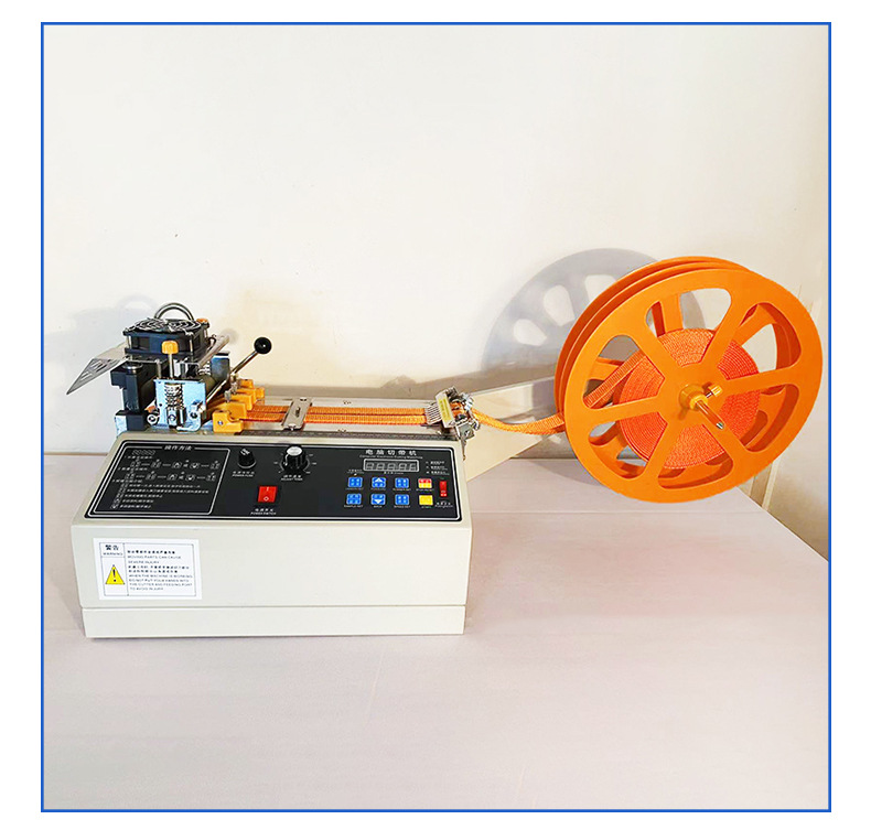 Automatic Computerized Tape Cutting Machine Woven Belt Elastic Tape Cold and Hot Ribbon Hot Cutting 