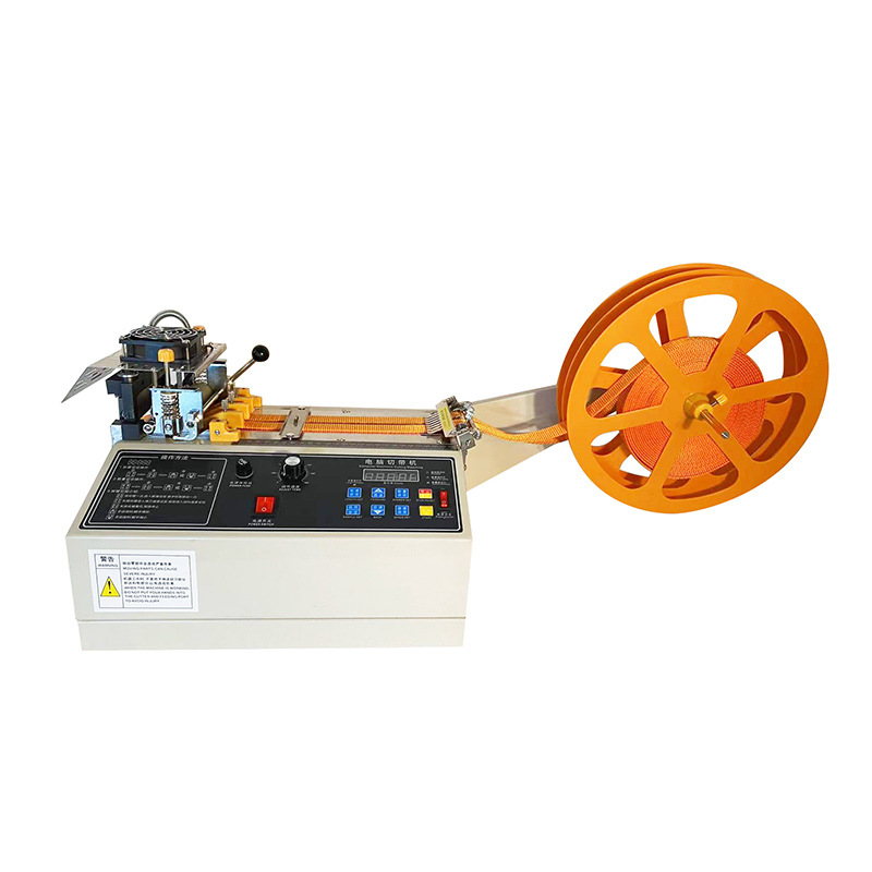 Automatic Computerized Tape Cutting Machine Woven Belt Elastic Tape Cold and Hot Ribbon Hot Cutting 