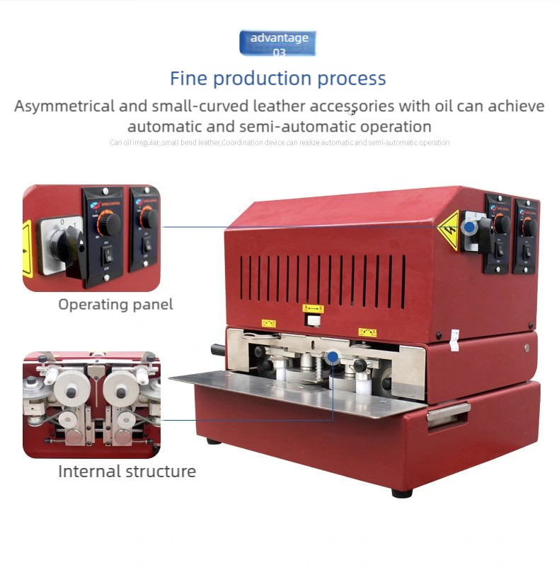  Belt Bilateral Automatic Oil Edge Machine Leather Coloring Machine