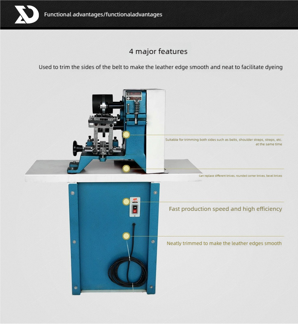 Belt trimming Belt grinding machine Cutting leather processing equipment