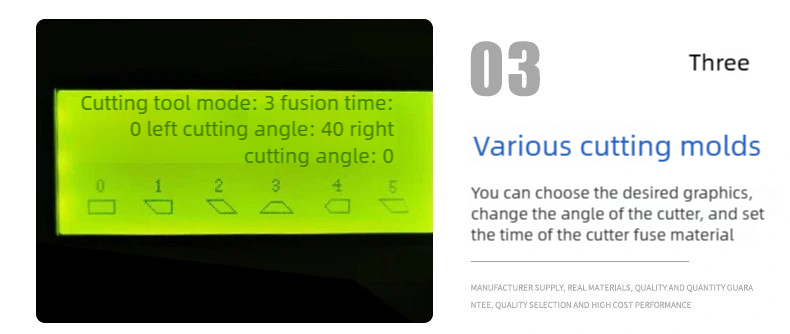 Automatic corner cutting machine small webbing trapezoidal hot cutting machine