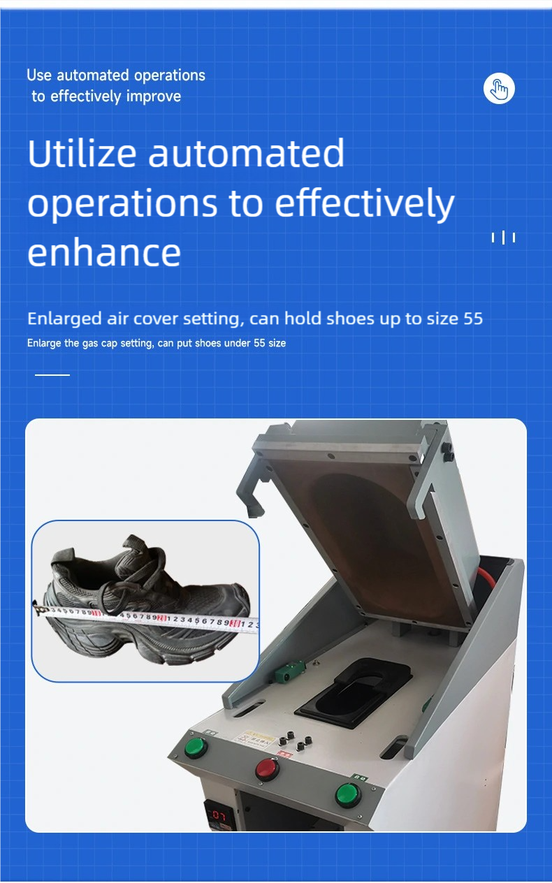 Enlarged pneumatic cover type automatic sole presser Shoe making machine